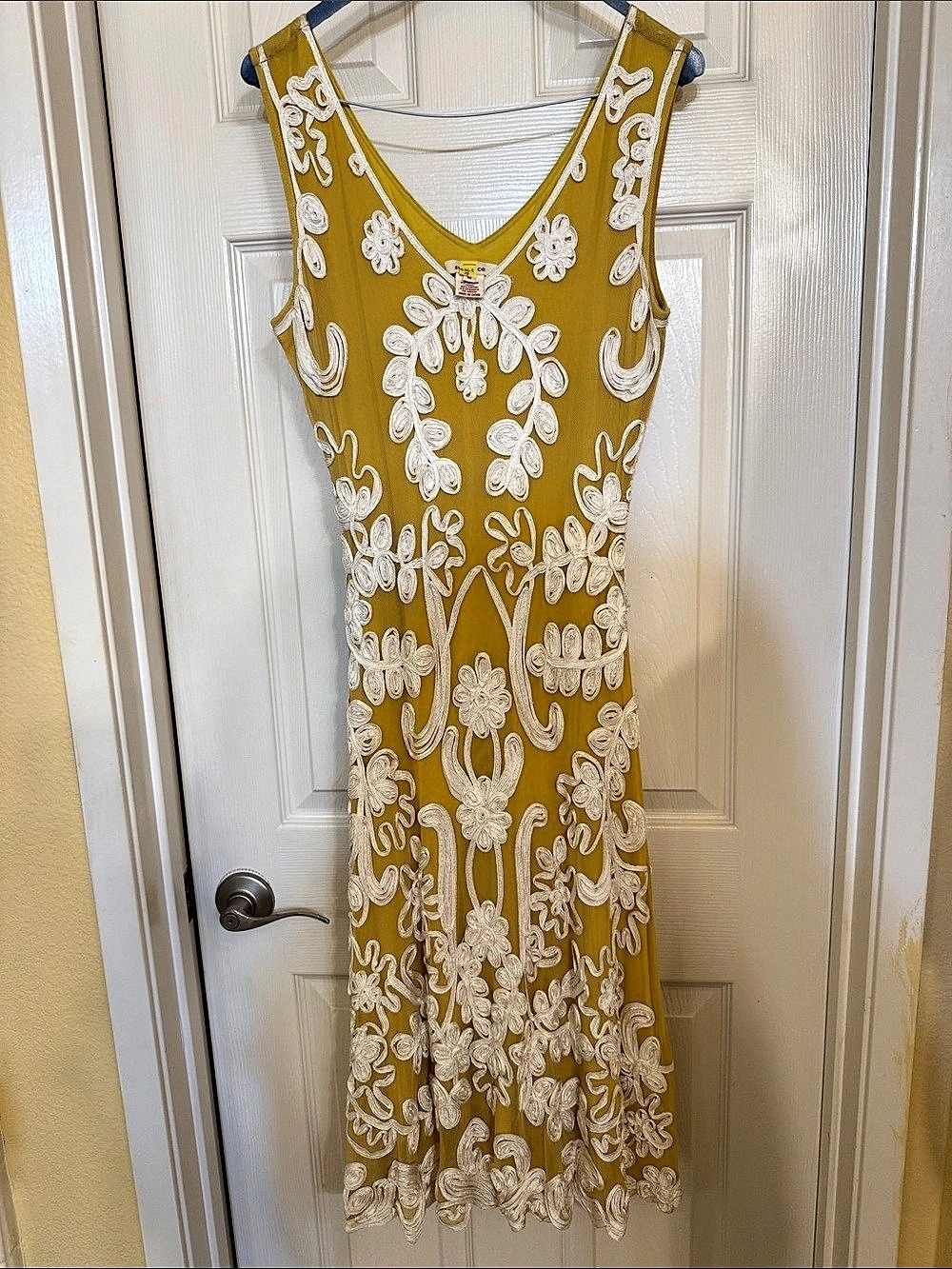 Sundance Cord Embroidered Midi Dress